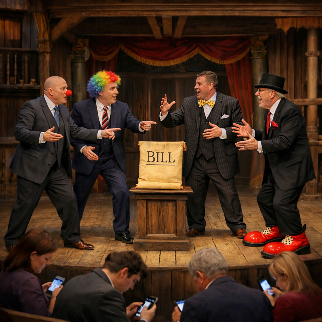 Read more about the article Clowns on a Stage