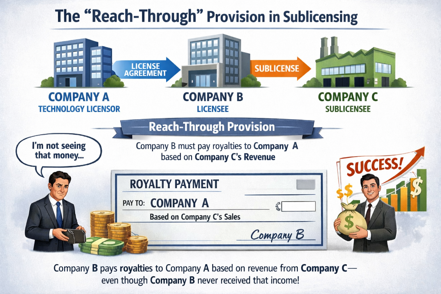Read more about the article The “Reach Through”: When Your Sublicensees Success Becomes Your Headache